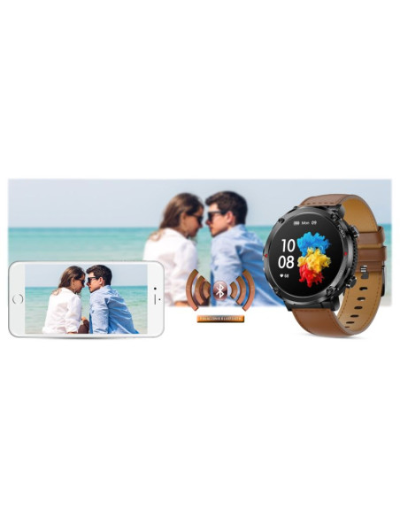 Smartwatch gravity gt21-4 + czarny pasek silikonowy