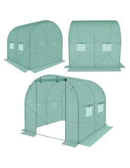 Szklarnia tunel ogrodowy 200x200x200cm pe konstrukcja stal zielona