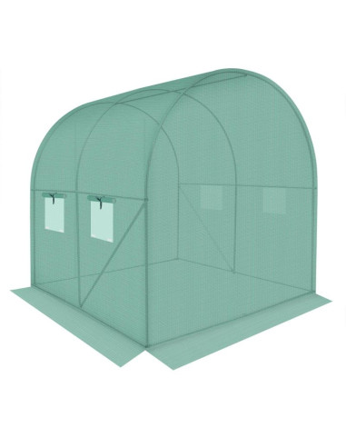 Szklarnia tunel ogrodowy 200x200x200cm pe konstrukcja stal zielona