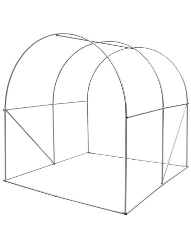 Szklarnia tunel ogrodowy 200x200x200cm pe konstrukcja stal zielona