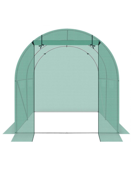 Szklarnia tunel ogrodowy 200x200x200cm pe konstrukcja stal zielona
