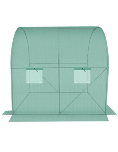 Szklarnia tunel ogrodowy 200x200x200cm pe konstrukcja stal zielona