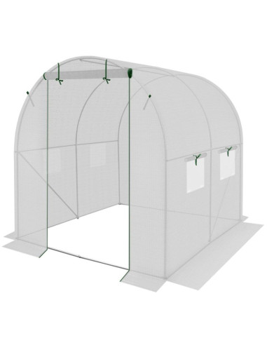 Szklarnia tunel ogrodowy 200x200x200cm pe konstrukcja stal biała