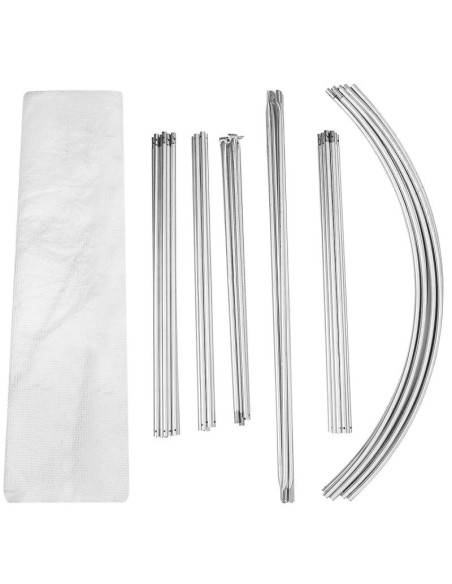 Szklarnia tunel ogrodowy 200x200x200cm pe konstrukcja stal biała