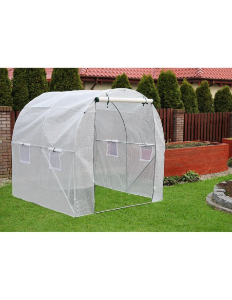 Szklarnia tunel ogrodowy 200x200x200cm pe konstrukcja stal biała