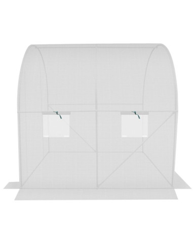 Szklarnia tunel ogrodowy 200x200x200cm pe konstrukcja stal biała