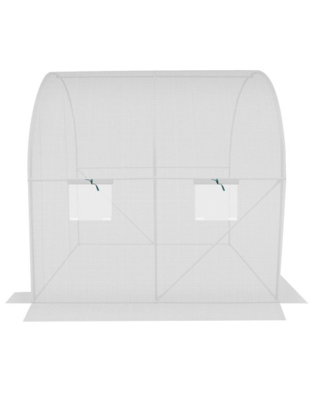 Szklarnia tunel ogrodowy 200x200x200cm pe konstrukcja stal biała