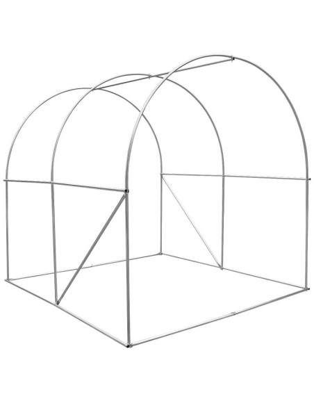 Szklarnia tunel ogrodowy 200x200x200cm pe konstrukcja stal biała