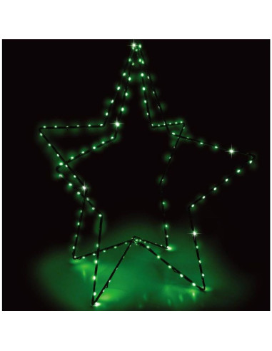 Gwiazda 3d dekoracyjna stojąca 120led rgb 80cm