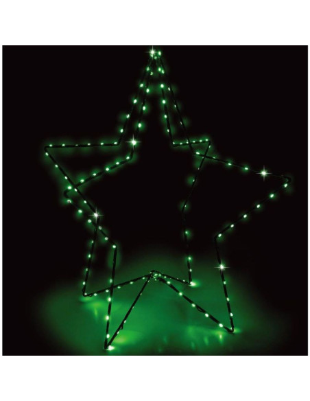 Gwiazda 3d dekoracyjna stojąca 120led rgb 80cm