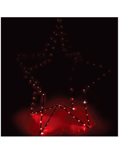 Gwiazda 3d dekoracyjna stojąca 120led rgb 80cm