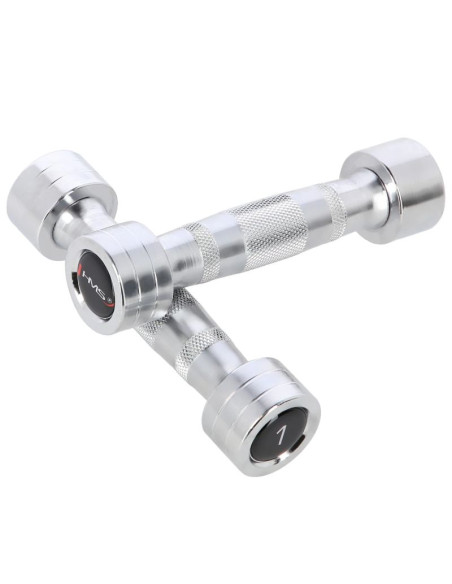 Komplet hantli chromowanych hms