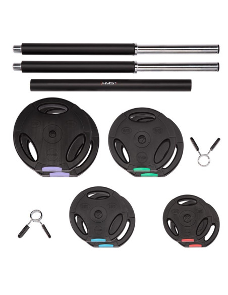 Sztanga / talerze kompozytowe 42kg hms gsp40