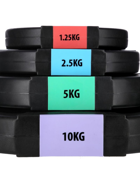 Sztanga / talerze kompozytowe 42kg hms gsp40