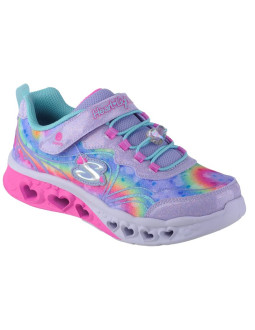 Skechers flutter heart lights - groovy swirl 303253l-lvaq różowe 30