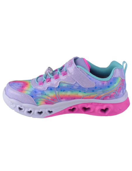 Skechers flutter heart lights - groovy swirl 303253l-lvaq różowe 30