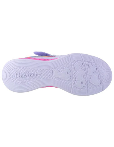 Skechers flutter heart lights - groovy swirl 303253l-lvaq różowe 30