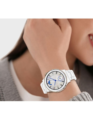 Smartwatch damski rubicon rnce92 pro white/2 x pasek smarub171