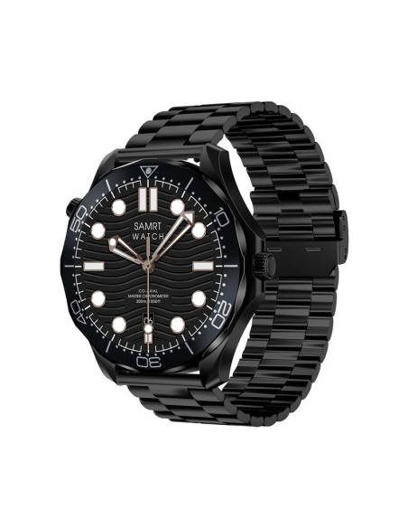 Smartwatch veltori vt150-1 czarny pasek silikonowy + czarna bransoleta