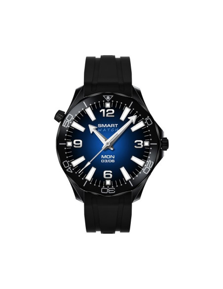 Smartwatch veltori vt150-1 czarny pasek silikonowy + czarna bransoleta