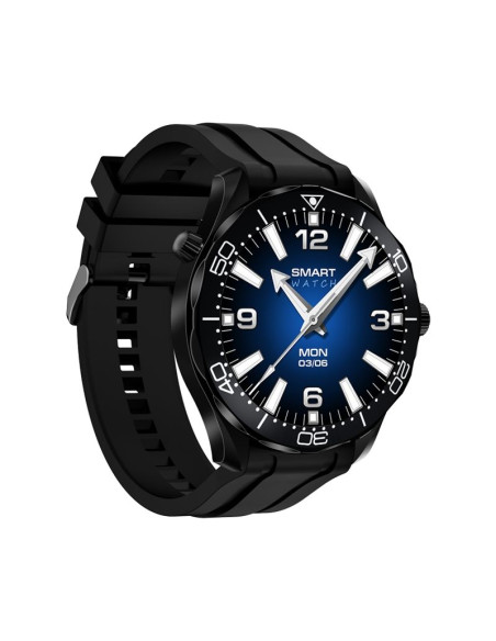 Smartwatch veltori vt150-1 czarny pasek silikonowy + czarna bransoleta