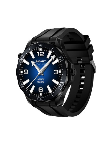 Smartwatch veltori vt150-1 czarny pasek silikonowy + czarna bransoleta