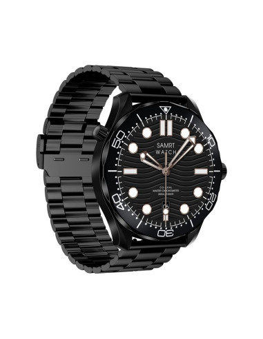 Smartwatch veltori vt150-1 czarny pasek silikonowy + czarna bransoleta