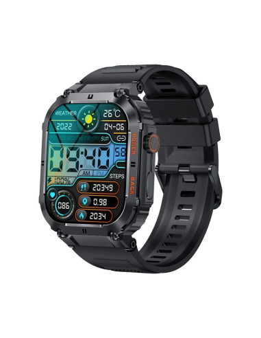 Smartwatch veltori vt200-1 czarny pasek silikonowy