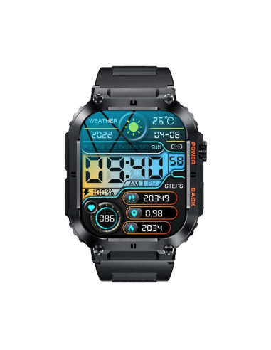 Smartwatch veltori vt200-1 czarny pasek silikonowy