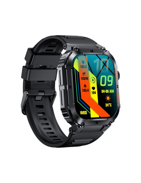 Smartwatch veltori vt200-1 czarny pasek silikonowy