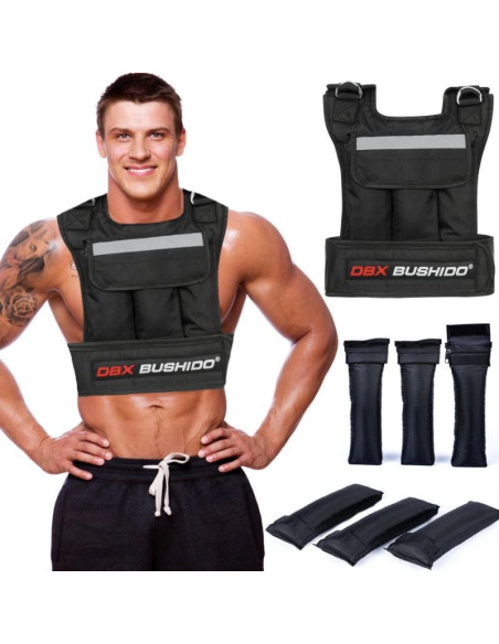 Kamizelka treningowa obciążeniowa 6 wkładów (pusta)