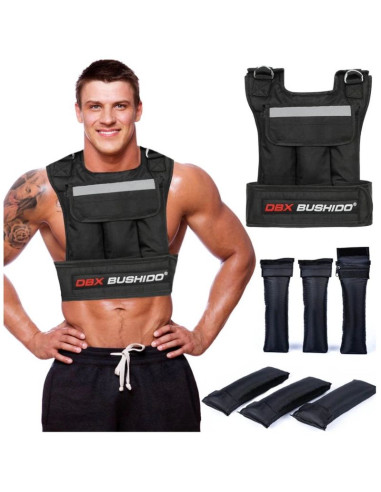 Kamizelka treningowa obciążeniowa 6 wkładów (pusta)