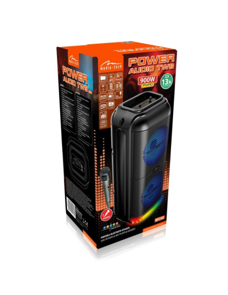 Media-tech przenośny głośnik bluetooth 5.3 bt power audio disco