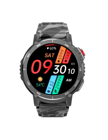 Smartwatch męski rubicon rncf08 black/moro smarub232