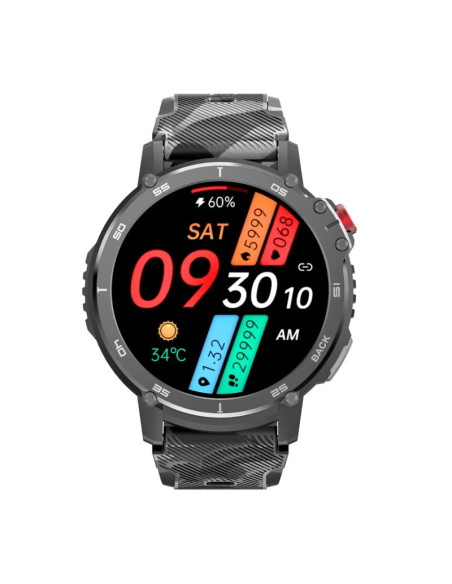 Smartwatch męski rubicon rncf08 black/moro smarub232