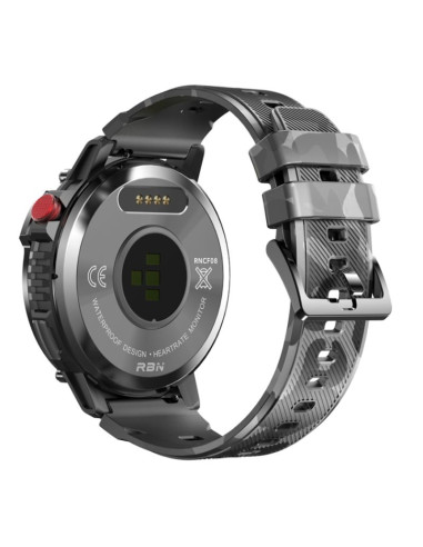 Smartwatch męski rubicon rncf08 black/moro smarub232