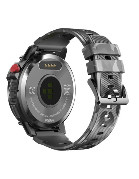 Smartwatch męski rubicon rncf08 black/moro smarub232