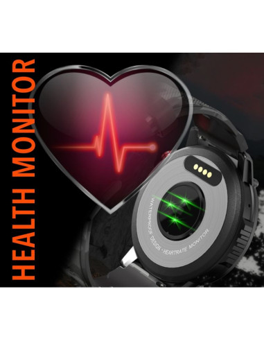 Smartwatch męski rubicon rncf08 black/moro smarub232