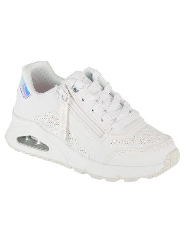 Skechers uno gen1 - zip and stride   310554l-wht białe 28