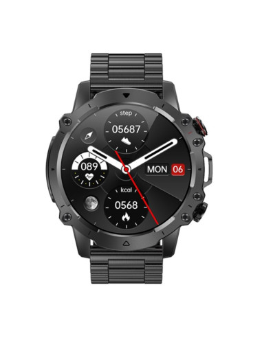 Smartwatch męski rubicon rncf18-1 black bransoleta + pasek