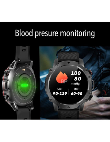 Smartwatch męski rubicon rncf18-1 black bransoleta + pasek