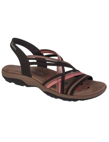 Skechers reggae slim simply stretch sandals 163023-chmt brązowe 36