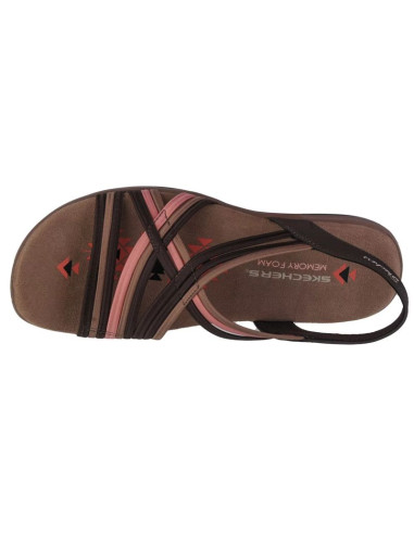 Skechers reggae slim simply stretch sandals 163023-chmt brązowe 36