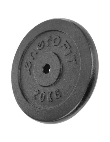 Obciążenie żeliwne czarne 20 kg enero fit fi26,5