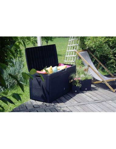 Skrzynia ogrodowa 310l antracyt boxe matuba