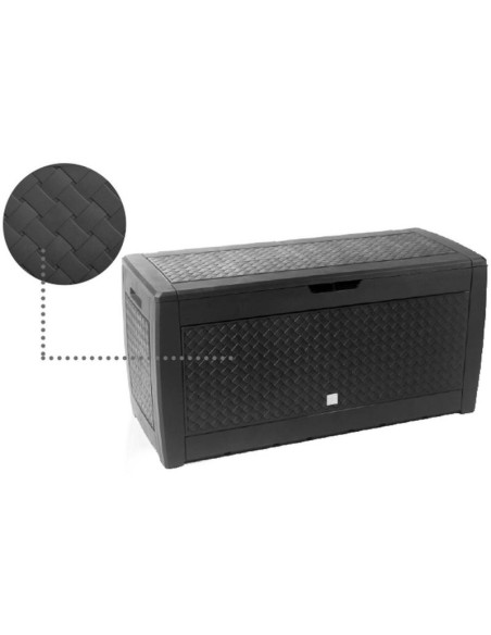 Skrzynia ogrodowa 310l antracyt boxe matuba