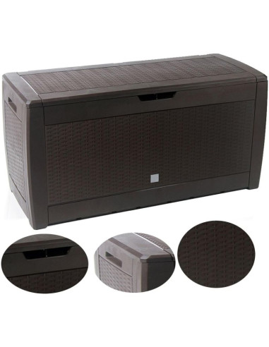 Skrzynia ogrodowa 310l brąz boxe rato