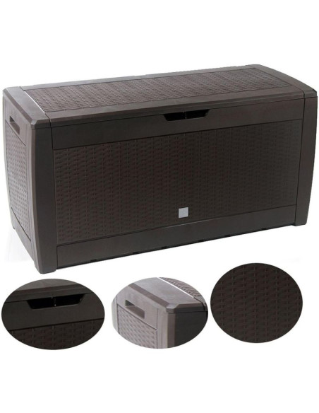 Skrzynia ogrodowa 310l brąz boxe rato