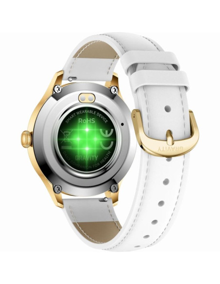 Smartwatch gravity biało złoty 2 paski gt25-2 pro