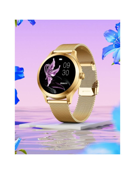 Smartwatch gravity biało złoty 2 paski gt25-2 pro